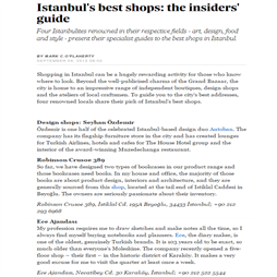 Istanbul Best Shops The Insiders Guide